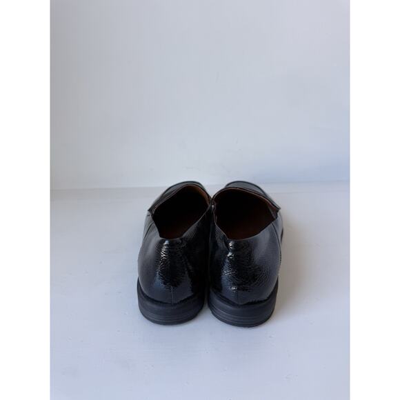 Franco Sarto Women's Black Patent Leather Bocca Slip-on Loafers Size 10M - Picture 4 of 11